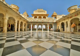 City Palace in Udaipur in Rajasthan in India