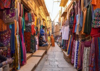 Colouful shops in Sonar Fort - Jaisalmer - Rajasthan - India