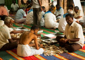 Donation Counting - Sri Rangaswamy temple - Trichy - Tiruchirapalli - Tamilnadu - India