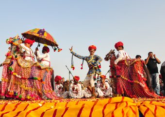 Puskar Fair in Pushkar in Rajasthan in India