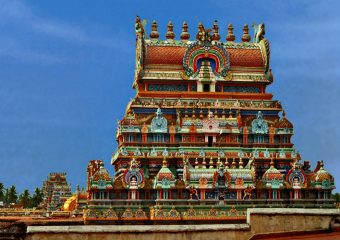Srirangaswamy Temple - Golden Shrine - Hindu pilgrim - Trichy - Tamilandu - India - South