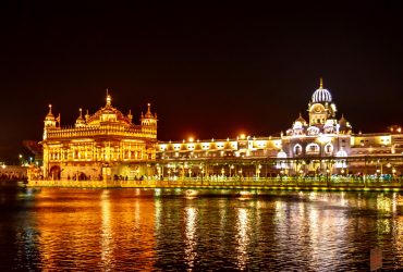 Amritsar Golden Temple at night - Biggest Sikh Temple in India - Punjab - North - India