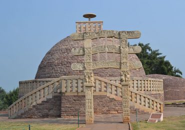 Buddhist Stupa in Sanchi - Bhopal - Madhya Pardesh - Central India - India