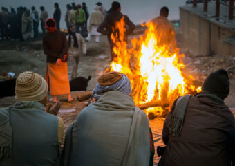 Cremation at Manikarnika Ghat in Varanasi - Varanasi - India