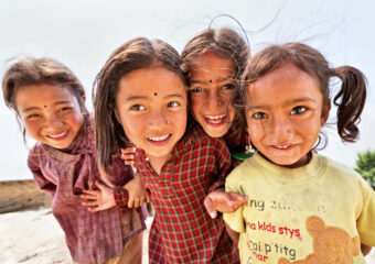 Cute girls in Kathmandu valley - Nepal