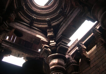 Interiopr and celing of uncomplete 11th century temple at Bhojpur - Near Bhopal - Madhya Pradesh - Central India - India