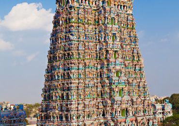 Meenakshi Temple - Madurai - Gopuram - Gateway of Madurai Meenaakshi temple - Tamilnadu - South India