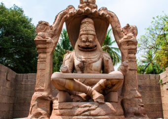 Narsimha Temple - Monolithic sculpture - Hampi- UNESCO World Heritage Site - Karnataka - India