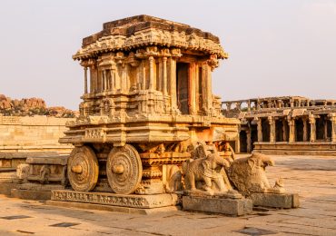 Stone Chariot in Vittala Temple - Hampi - Karnataka - India